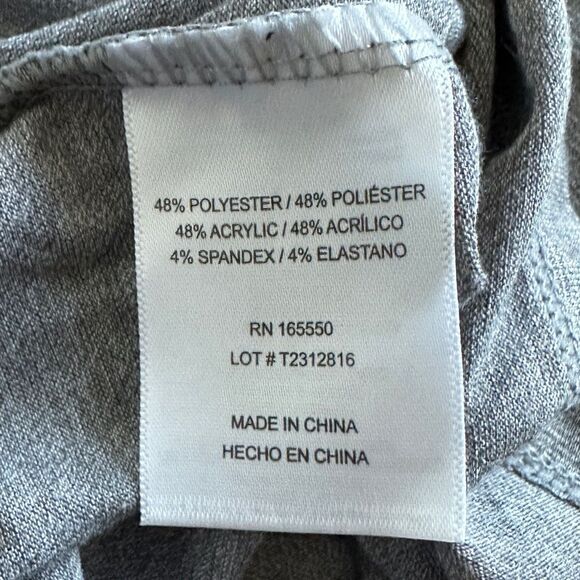NWT 32 Degrees Lightweight Scoop neck Base Layer Long Sleeve Tee in Grey Gray M - Picture 9 of 12